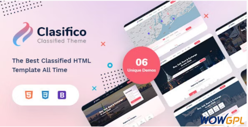 Clasifico - Classified Ads HTML Template