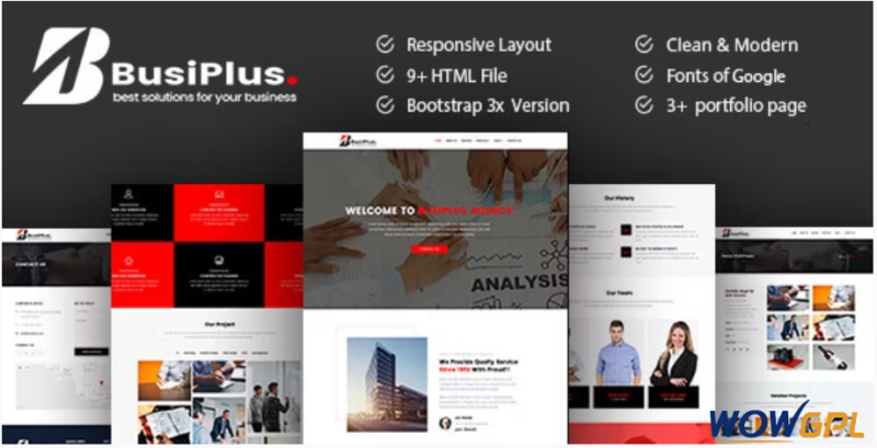 Busiplus Corporate Business HTML5 Template