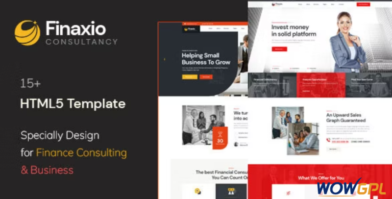 Finaxio Business and Finance Consulting HTML Template