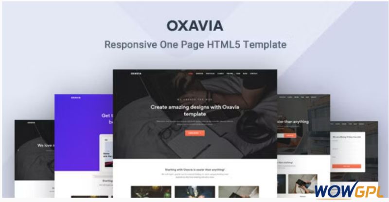 Oxavia Responsive One Page Template