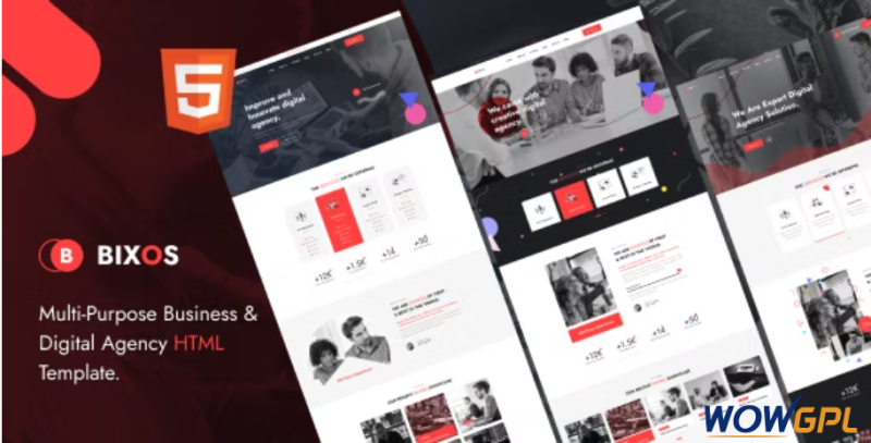 Bixos Business Digital Agency HTML Template