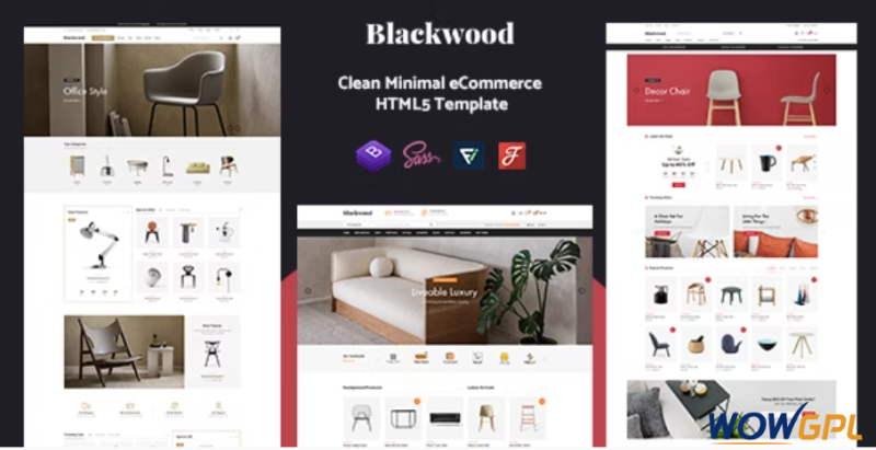 Blackwood Clean Minimal eCommerce HTML5 Template
