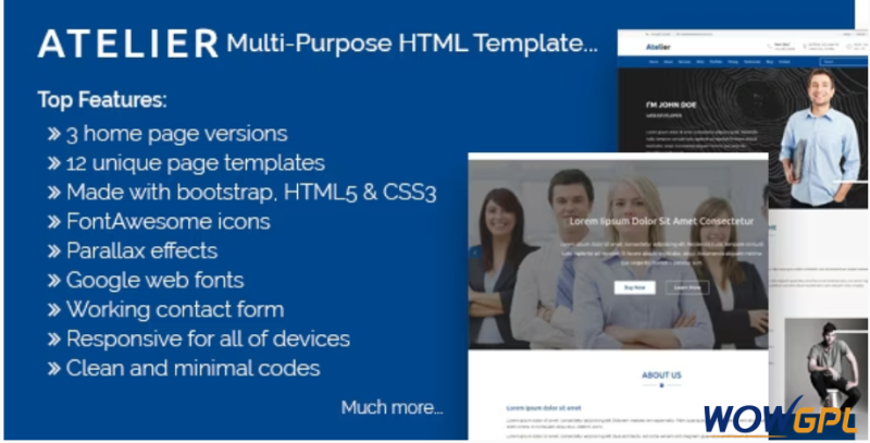Atelier Multipurpose HTML Template