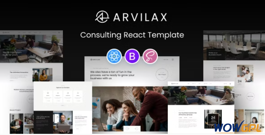 Arvilax – Business Consulting React Template 1 Arvilax – Business Consulting React Template