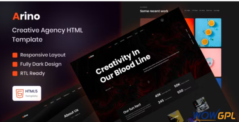 Arino Creative Agency Template