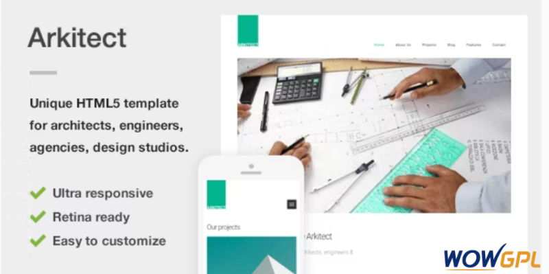 Arkitect A Professional HTML5 Template for Architects and Engineers
