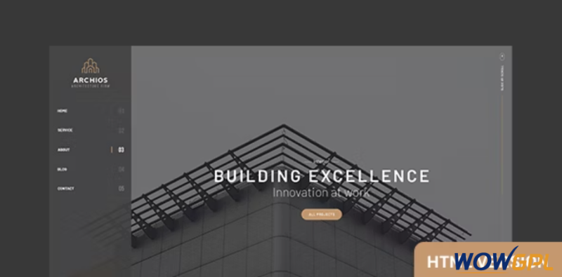 Archios One Page Architecture HTML Template