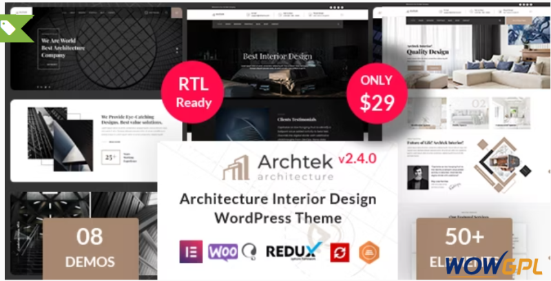 Archtek Architecture Interior Design WordPress Theme