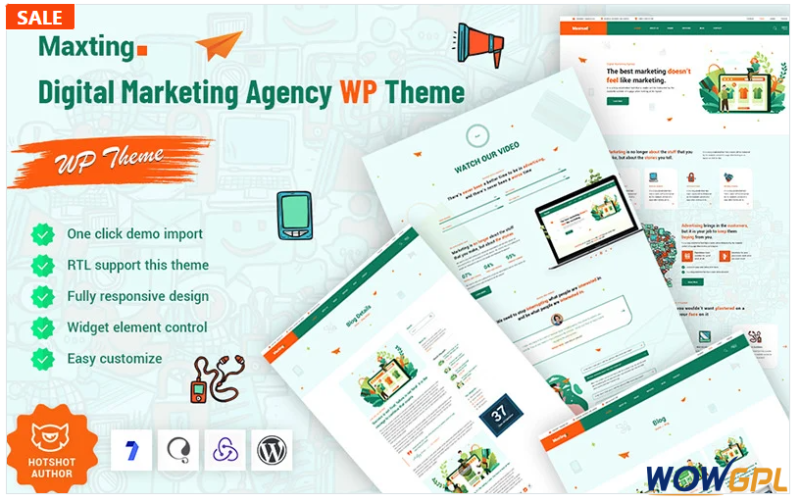 Maxting - Digital Marketing Agency WordPress Theme
