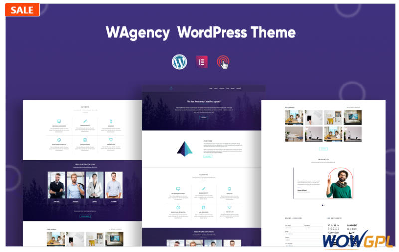 WAgency- Elementor Simple Agency WordPress Theme