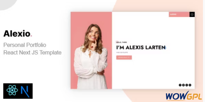 Alexio – React NextJS Personal Portfolio
