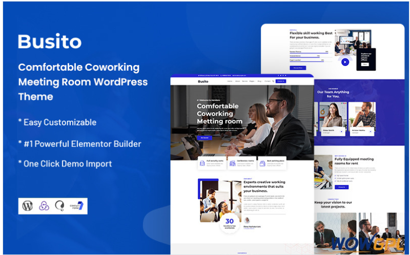 Busito - Comfortable Coworking Meeting Room WordPress Theme