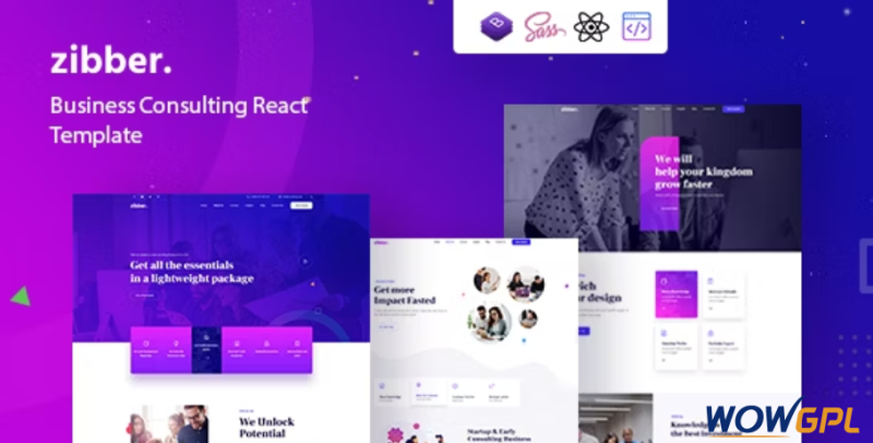Zibber Consulting Business React Template