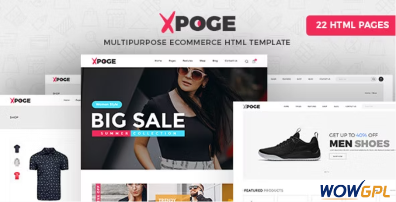 Xpoge Multipurpose eCommerce HTML Template