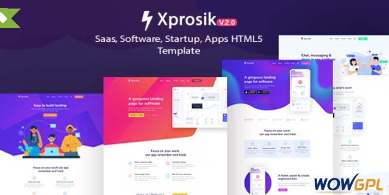 Xprosik %E2%80%93 Saas Software App Landing Page Template