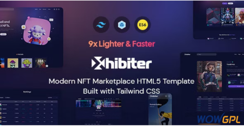 Xhibiter NFT Marketplace HTML Template