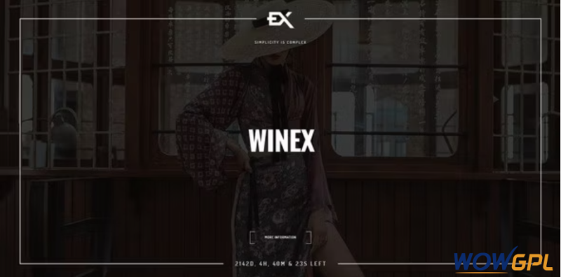 Winex - Creative Coming Soon Template