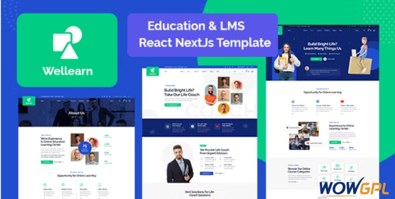 Wellern Coach Online Courses React NextJs Template