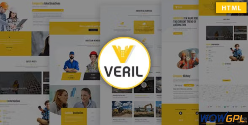 Veril Construction and Industrial HTML Template