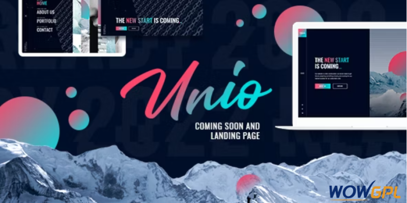 Unio Coming Soon Landing Page Template