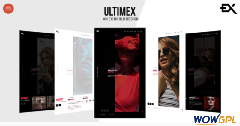 Ultimex One Page Portfolio Template
