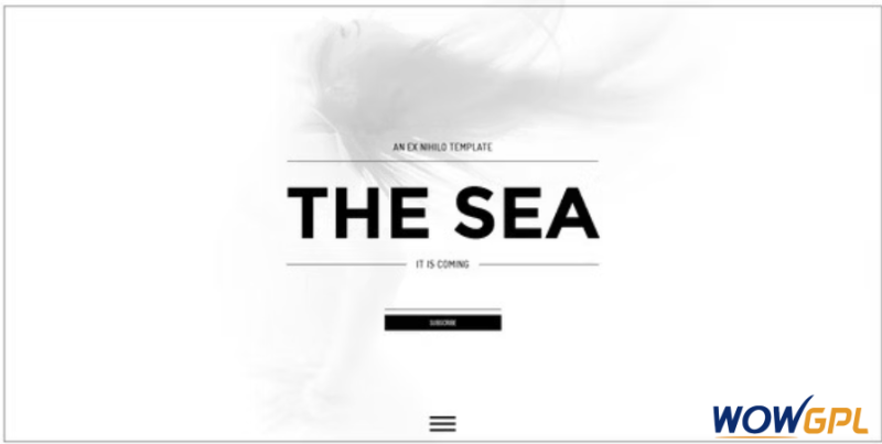 The Sea Responsive Coming Soon Page