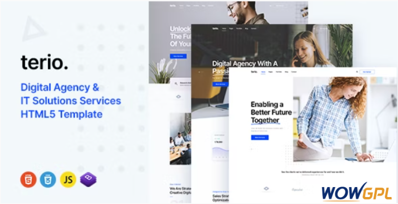 Terio Digital Agency IT Services Template 1