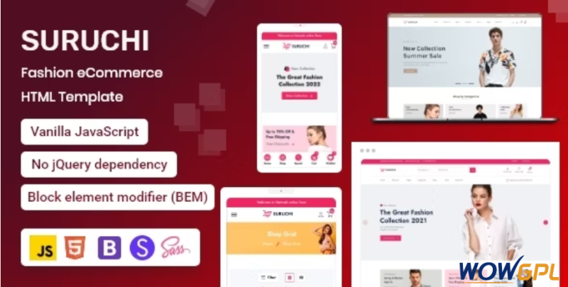 Suruchi Fashion eCommerce HTML Template