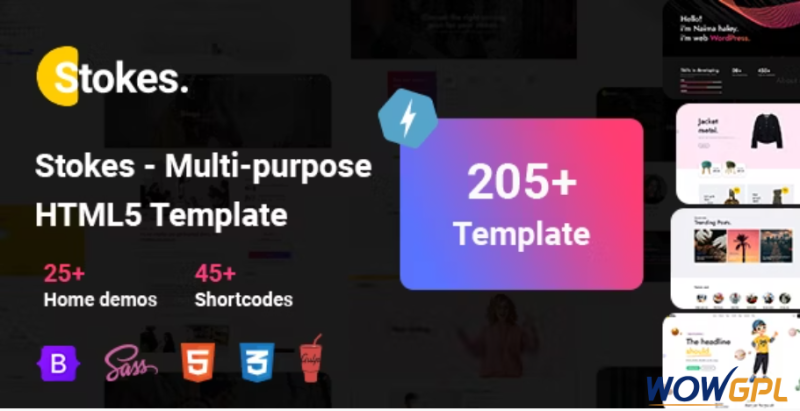 Stokes The Responsive Multi purpose HTML5 Template