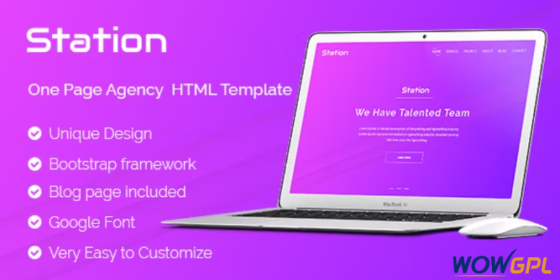 Station Agency HTML Template