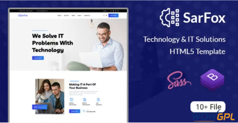 Sarfox IT Solutions Technology HTML5 Template