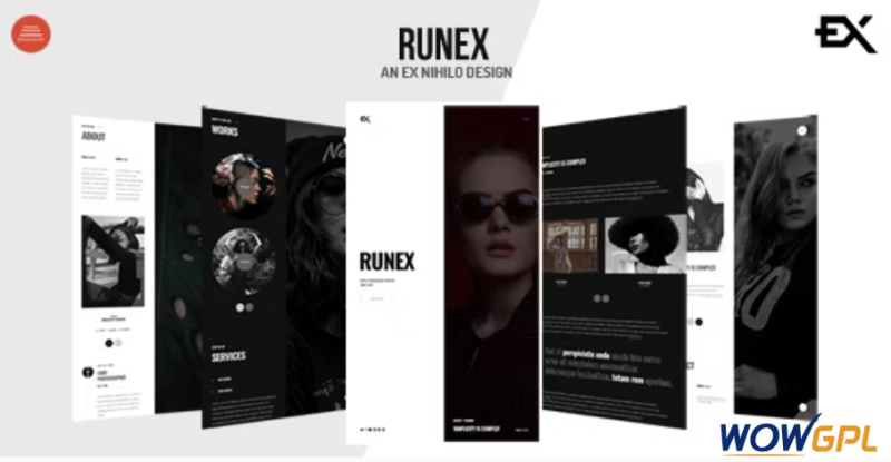 Runex One Page Portfolio Template