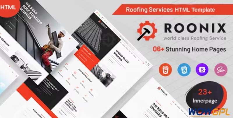 Roonix Roofing Services HTML Template