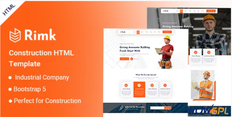 Rimk Construction HTML Template
