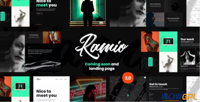 Ramio Clean Coming Soon and Landing Page Template