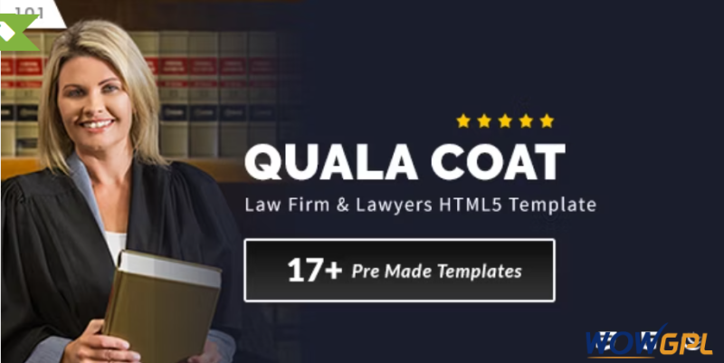 Quala Coat Law Firm Lawyers HTML5 Template