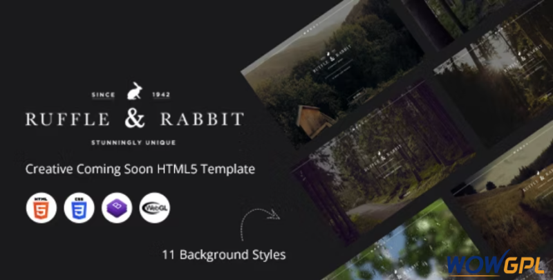 Rabbit Creative Coming Soon HTML5 Template