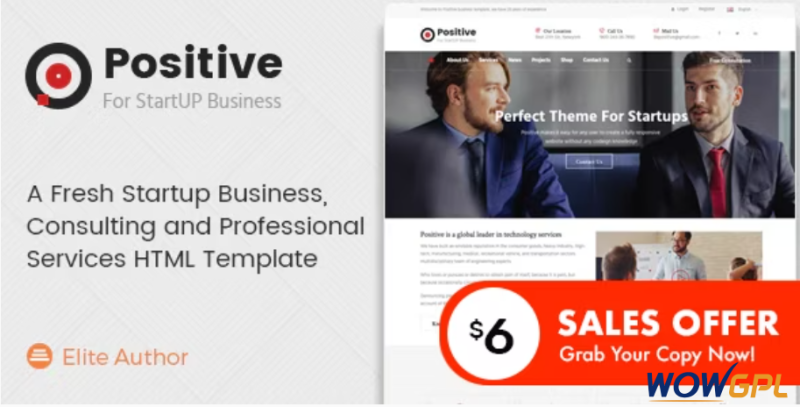 Positive Consulting and Professional Services HTML Template