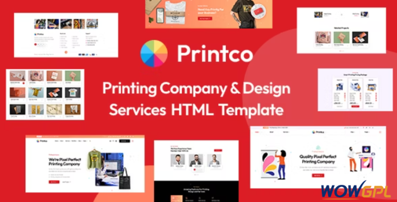 Printco Printing Company Services HTML Template