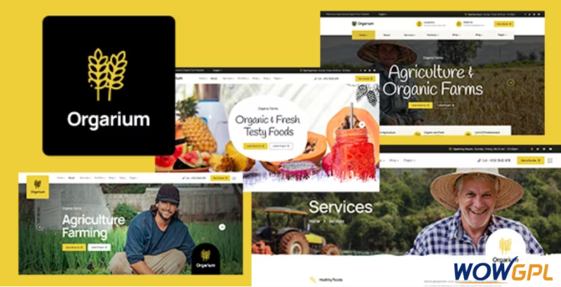 Orgarium Agriculture Farming HTML Template