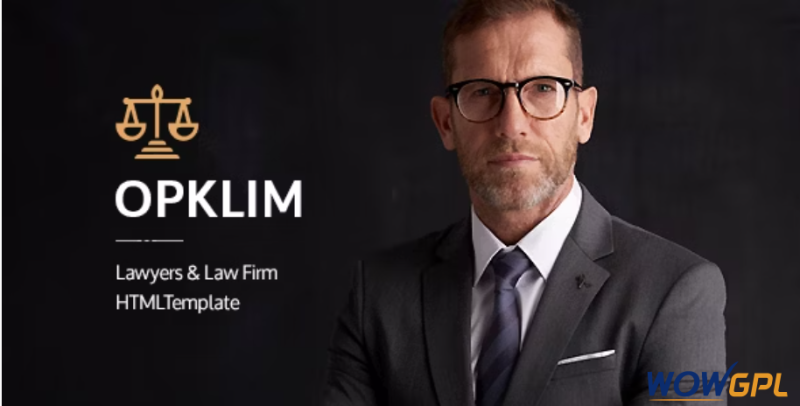 Opklim Lawyer and Law Firm HTML Template 1