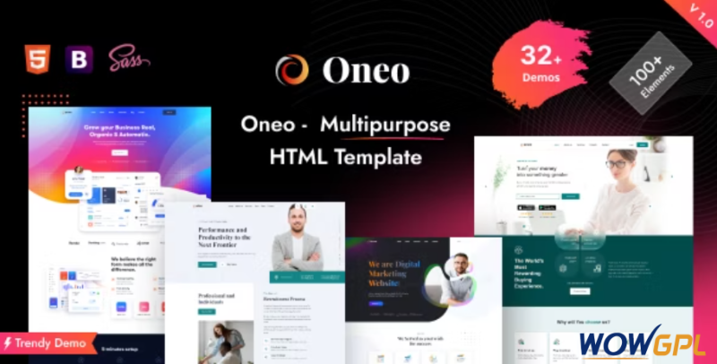 Oneo One Page Multipurpose Template