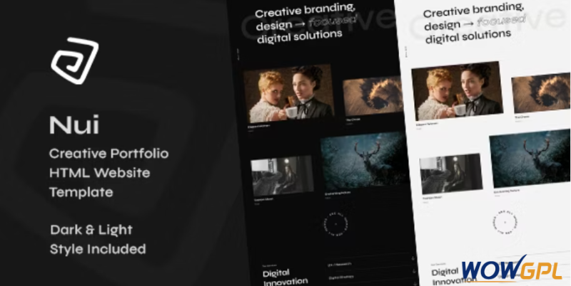 Nui Creative Portfolio Showcase HTML Website Template