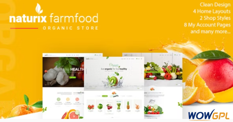 Naturix Organic Fruit Vegetables Store HTML Template with RTL