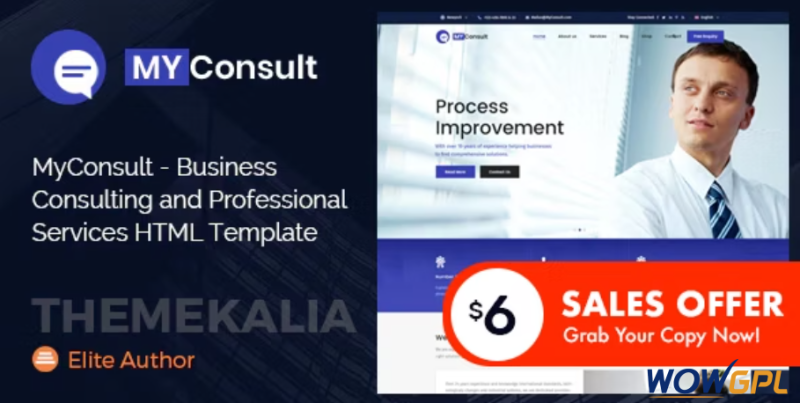 MyConsult Business Consulting and Professional Services HTML Template