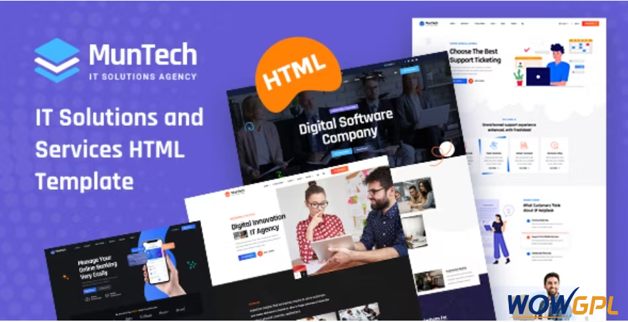 Munteh IT Solutions Services HTML Template