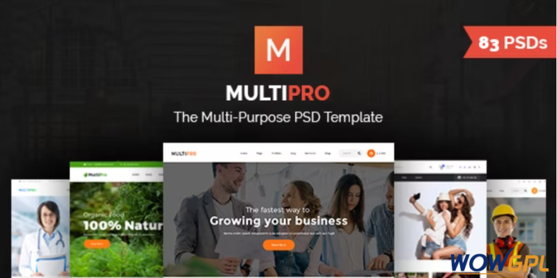 MultiPro Multi Purpose PSD Template