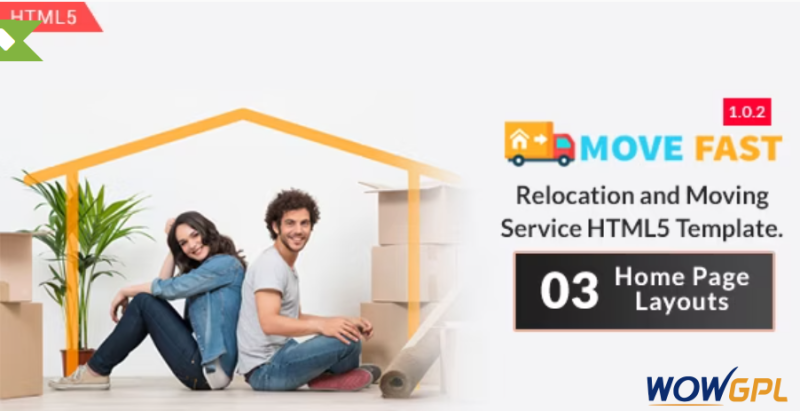 Move Fast Relocation and Moving Service HTML5 Template