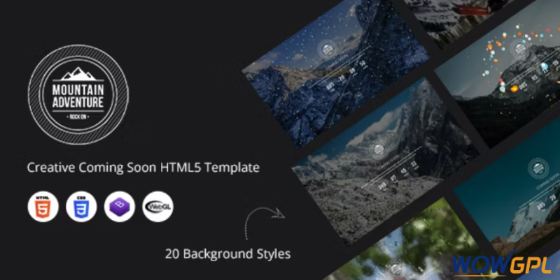 Mountain Creative Coming Soon HTML5 Template