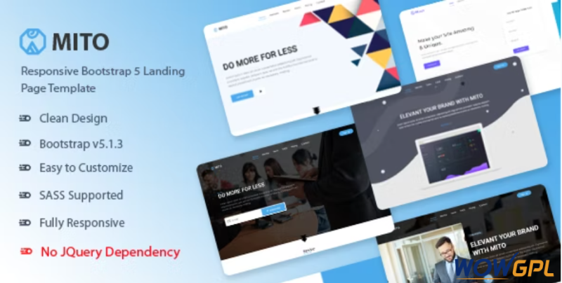 Mito Bootstrap 5 Landing Page Template